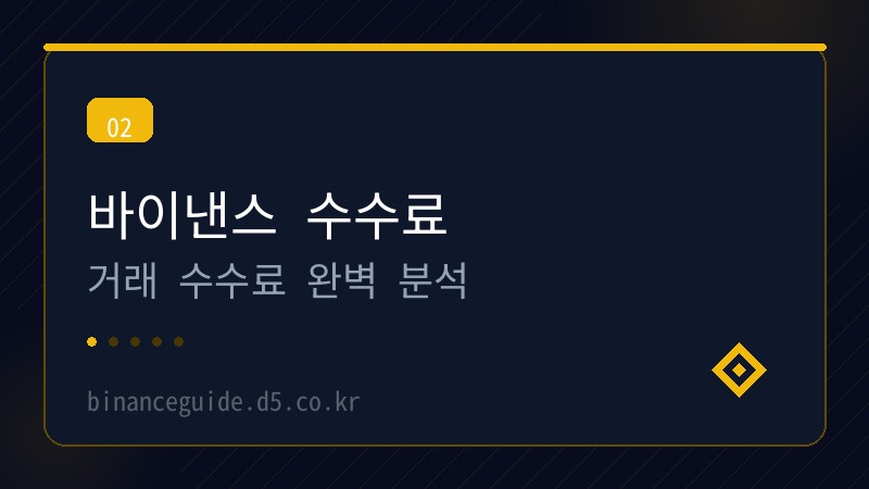 바이낸스 수수료